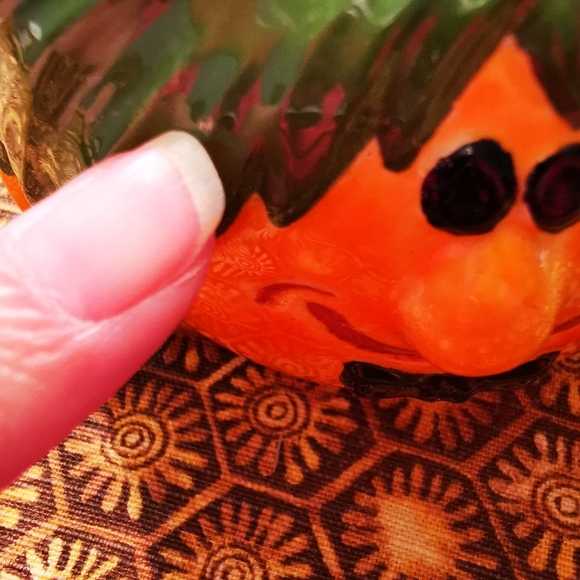 Vintage Ceramic Pumpkin Man Planter - Picture 5 of 16